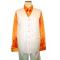 Successos Cream/Orange Pinstripes Zoot Suit with Reversible Vest